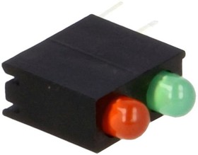 Фото 1/2 OSRGLX3E34X-3F2B, LED; bicolour,in housing; red/yellow-green; 3mm; No.of diodes: 2