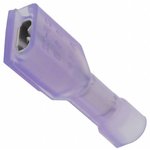 7-520366-2, Quick Disconnect Terminal 24-26AWG Brass Violet RCP 18.66mm Tin Bag