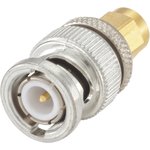 32S151-S00L5, RF Adapters - Between Series SMA Plug to BNC Plug Straight Adapter