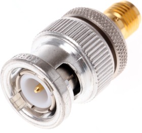 Фото 1/4 32K151-S00L5, Straight 50Ω RF Adapter SMA Socket to BNC Plug 18GHz