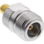 53K132-K00L5, Straight 50Ω RF Adapter N Socket to SMA Socket 11GHz