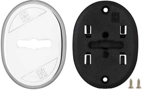 Накладка на сувальдный замок овальная, со шторкой 95.324 (хром), 1 шт 2050