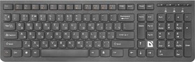 Фото 1/9 45535, Defender Клавиатура беспроводная UltraMate SM-535 RU,черный,мультимедиа.