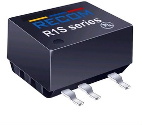 Фото 1/2 R1S-0505, Unregulated DC-DC Coverter - 1W - Input: 5VDC (+/-) 10% - Output: 5VDC - 8 Lead SMD