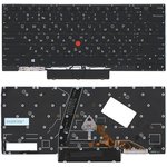 Клавиатура для ноутбука Lenovo Thinkpad X1 Nano Gen1 Gen2 черная с подсветкой