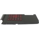 Клавиатура (топ-панель) для ноутбука Acer Aspire Nitro 5 AN517-53 черная с ...