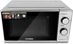 Фото 1/10 Микроволновая печь Hyundai HYM-M2042, 700Вт, 20л, серебристый