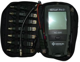 Фото 1/2 GT-NC510-KIT, Greenlee NC510-KIT - кабельный тестер NetCat Pro v2 с комплектом удаленных идентификаторов