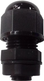 1001M1208-B (MGB12-07B-ST), Ввод кабельный, полиамид, черный