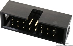 Фото 1/2 MC-254-20-00-ST-DIP, Pin Header, Wire-to-Board, 2.54 мм, 2 ряд(-ов), 20 контакт(-ов), Сквозное Отверстие