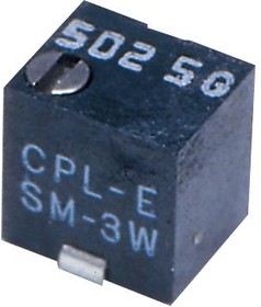 SM-3TW503, Подстроечный потенциометр, регулировка сверху, Multi Turn, RuO2 Cermet, Top Adjust, 50 кОм