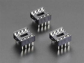 2202, IC Socket - for 8-pin 0.3 Chips - Pack of 3