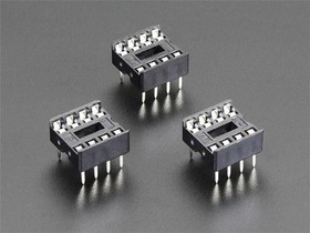 2202, Adafruit Accessories IC Socket - for 8-pin 0.3 Chips - Pack of 3