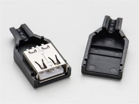 1388, Adafruit Accessories USB DIY Connector Shell A Socket