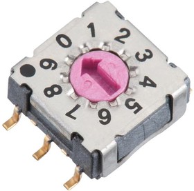 Фото 1/2 428542320817, Rotary Switches WS-ROSV IP67 16Pos 2.54mm Ivory