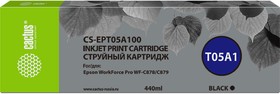 Фото 1/5 Картридж струйный Cactus CS-EPT05A100 T05A1 черный (440мл) для Epson WorkForce Pro WF-C878/C879