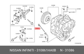 31086-1HA0B, Щуп уровня масла NISSAN OE