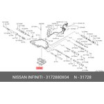 3172880X04, Фильтр АКПП (с прокладкой) NISSAN: MAXIMA (A32) (94-00) ...