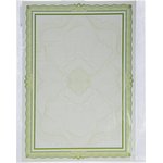 Сертификат-бумага А4 Attache зелен рамка с узором с водян знаками, 50шт/уп