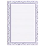 Сертификат-бумага А4 Attache фиолетовая рамка с водяными знаками, 50шт/уп