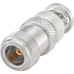 51S153-K00N5, RF Adapter, Straight, BNC Plug - N Socket, 50Ohm