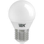 LLE-G45-5-230-30-E27, Лампа LED G45 шар 5Вт 230В 3000К E27 IEK