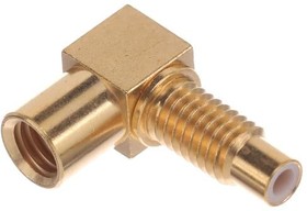 1006-1541-010, RF Connectors / Coaxial Connectors SMC / RIGHT ANGLE JACK MALE SOLDER CLAMP FOR .085''/50 SR GOLD
