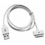 Кабель Gembird CC-USB-AP1MW USB AM/Apple для iPad/iPhone/iPod, 1м белый, блистер