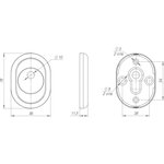 Накладка на шток цилиндра (ESC-14-O) AB зелёная бронза, 1 шт ESC.O/CRE/OV.14 45409