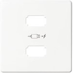 Simon 82 Detail Белый Накладка для зарядного устройства 2*USB