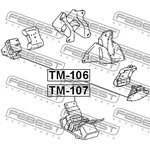 Опора двигателя TM-107