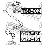 TSB-702, Втулка стабилизатора TOYOTA CALDINA AT191,CT19#,ET196,ST19# ...