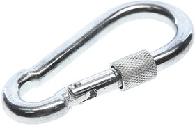 DIN5299D, Карабин 9мм с фиксатором оцинкованный