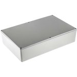 Grey Die Cast Aluminium Enclosure, Grey Lid, 275 x 175 x 65.5mm
