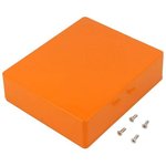 1590XXOR, Enclosures, Boxes, & Cases Orange, Rectangle 5.72 x 4.77 x 1.39"