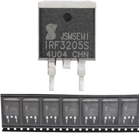 Фото 1/2 IRF3205S, полевой транзистор (MOSFET), N-канал, 55 В, 110 А, TO-263 (D2PAK)