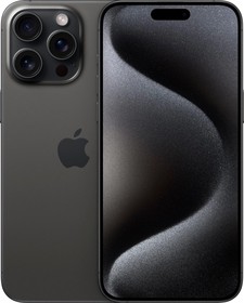 Фото 1/10 Смартфон Apple iPhone 15 Pro Max 512Gb A3105 черный титан (MU6U3J/A)
