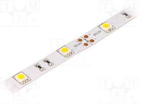 Фото 1/2 LS-5050WW30RN, Лента LED, белый теплый, 5050, 12В, LED/м: 30, 14,36мм, IP20, 120°