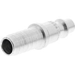 103105004, Steel Male Pneumatic Quick Connect Coupling, 10mm Hose Barb