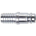 104105004, Steel Male Pneumatic Quick Connect Coupling, 10mm Hose Barb