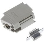 103716, KSG 200 Series, 9 Way D-Sub Socket Connector Kit With KSG 200 Housing ...