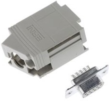 103716, KSG 200 Series, 9 Way D-Sub Socket Connector Kit With KSG 200 Housing with Integral Shielding Plate,