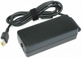 Фото 1/2 Блок питания (сетевой адаптер) для ноутбуков Lenovo 20V 3.25A 65W прямоугольный черный, с сетевым кабелем