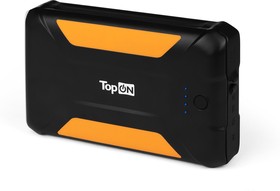 Внешний аккумулятор TopON TOP-X38 38000mAh 3 USB-порта, автомобильная розетка 12V 15A 180W, аварийный свет, фонарь, защита от пыли и брызг (