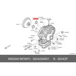 3834206R01, Сальник привода КПП NISSAN MURANO 2010-2016