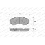 151-0012, Тормозные колодки дисковые LEXUS LX 460, 570 TOYOTA Land Cruiser 200