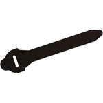 0 331 87, Cable Tie, Hook and Loop, 300mm x 16 mm, Black, Pk-10