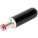 762, DC Power Connectors 2.1mm Pwr Plug Red Tip Blk Handle