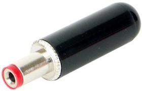 762, DC Power Connectors 2.1mm Pwr Plug Red Tip Blk Handle