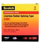 130-1x10FT, Adhesive Tapes 1"X10' RUBBER TAPE 2ESA 24/CS LINERLESS